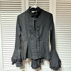 Victorian Choice Steampunk 100% Cotton Top Long Sleeve Ruffles Lace